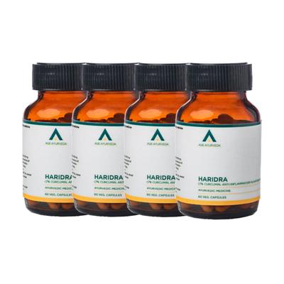 Age Ayurveda Haridra Veg. Capsule (Pack of 4 x 60's) - Speciality Medicines