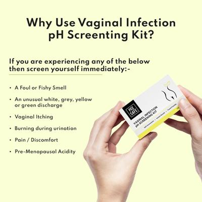 Pee Safe Vaginal Infection pH Screening Kit Test strips (Pack of 4) - Intimate Care
