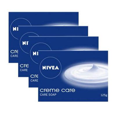 Nivea Creme Care Soap (Pack of 4 x 125 gm) - Soaps