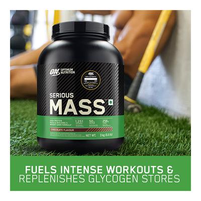 Optimum Nutrition (ON) Serious Mass Powder - Vanilla 3 kg - Workout Essentials