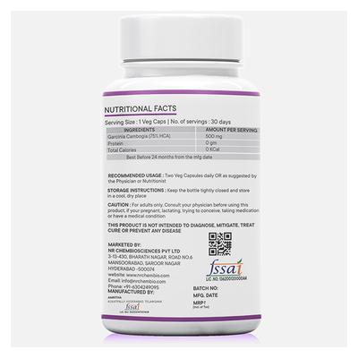 Neurapid Garcinia Cambogia Veg Capsule 60's - Herbal Dietary Supplement