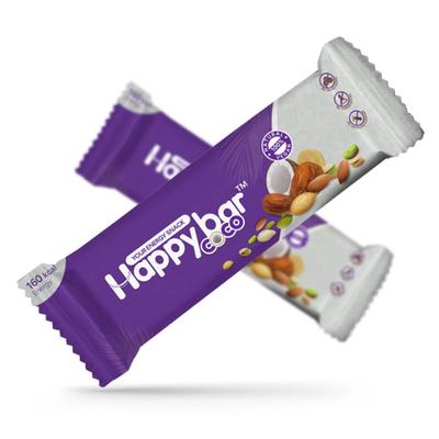 Happy Bar Instant Energy Bar - Coco & Dry Fruits (Pack of 10 x 30 gm) - Nutritional Bars