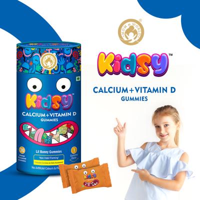 Mom & World Calcium + Vitamin D Lil Bunny Gummies - Mango 30's - Nutritional Bars