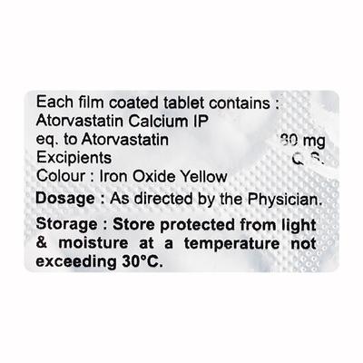 ATVAST 80 Tablet 10's - High Cholesterol-Dys