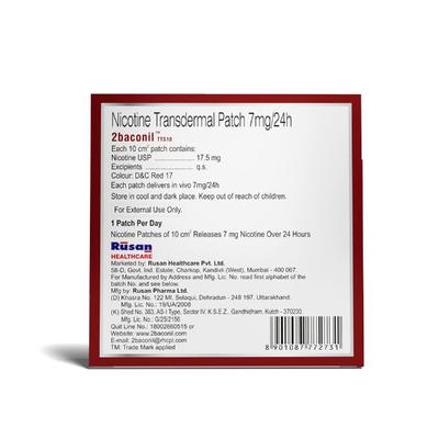 2baconil TTS10 7mg Patch 7'S - Nicotine Patch