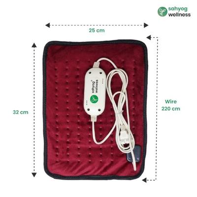Sahyog Wellness Velvet Orthopaedic Pain Reliever Electric Heating Pad - Red 1's - Hot Pack/Ice Bag