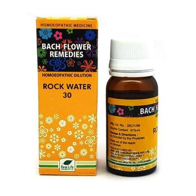 New Life Bach Flower Rock Water 30 Liquid 30 ml - Dilutions