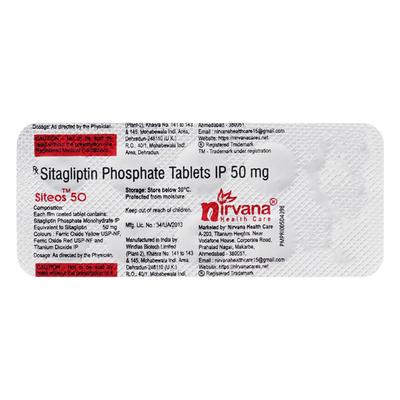 SITEOS 50 Tablet 10's - Diabetes-Ant