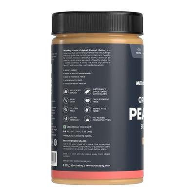 Nutrabay Foods Original Peanut Butter - Creamy 750 gm - Nutritional Bars