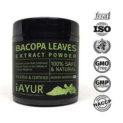 iAYUR Bacopa Leaves Extract Powder 100 gm - Herbal Dietary Supplement