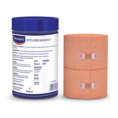 Hansaplast Cotton Crepe Bandage B.P. (8 cm x 4 m) - Bandages