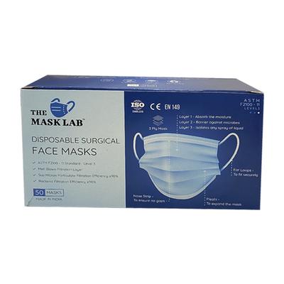 The Mask Lab Disposable Surgical 3 Ply Face Masks (Pack of 50) - Face Mask