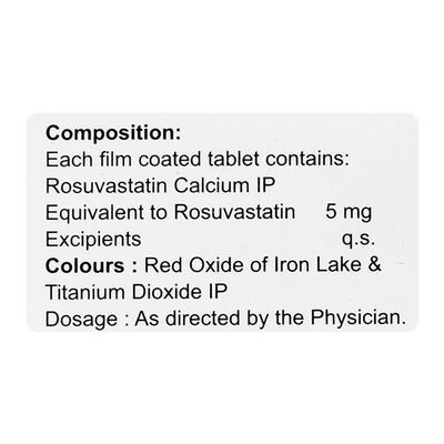 ROSUVASTIN 5 Tablet 10's - High Cholesterol-Dys