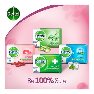 Dettol Soap - Skincare (Pack of 4 x 75 gm) - Soaps