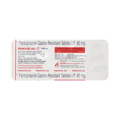 PANVIE 40mg Tablet 10's - Ulcer/Reflux/Flatulence-Aaa