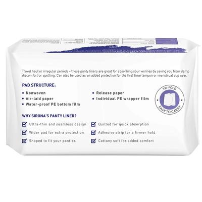 Sirona Dry Comfort Panty Liners (S) (Pack of 2 x 60's) - Panty Liners