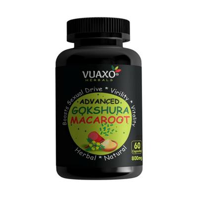 Vuaxo Herbals Advanced Gokshura Macaroot Capsule 60's - Herbal Dietary Supplement
