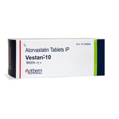 Vestan 10mg Tablet 10'S - High Cholesterol-Dys