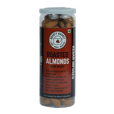 Roasty Basket Kesar Infused Roasted Almonds 160 gm - Nutritional Bars