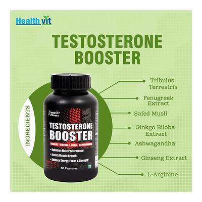 HealthVit Fitness Testosterone Booster Capsule 60's - Sexual Care