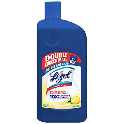 Lizol Double Concentrate Disinfectant Floor Cleaner Liquid - Citrus 900 ml - Others