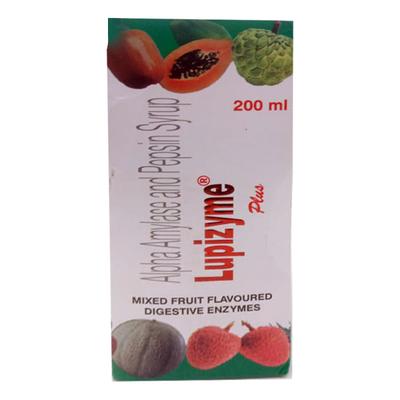 Lupizyme Plus Mixed Fruit Syrup 200ml - Digestive Health