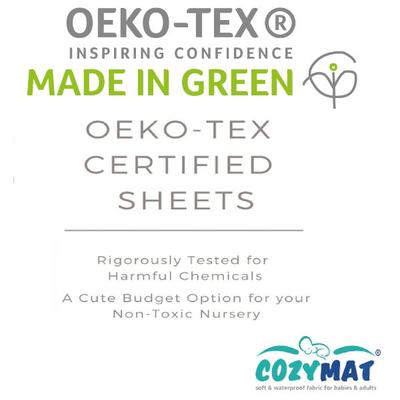 Cozymat Waterproof Bed Protector (S) - Sea Green - Baby Bedding