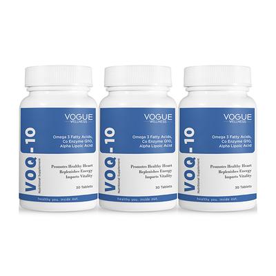 Vogue Wellness VOQ-10 Capsule (Pack of 3 x 30's) - Co-Q