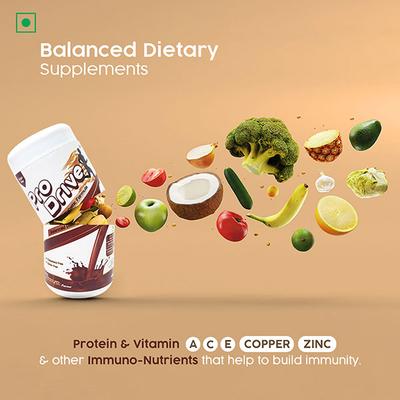 Inventz Pro Drive Sugarfree Protein Health Drink Powder - Rich Chocolate 400 gm - Protein Drink