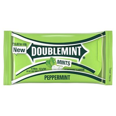 Doublemint Mints - Peppermint (Pack of 15 x 4.8 gm) - Nutritional Bars