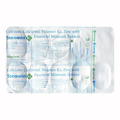 STEOMIN K2 Tablet 10's - Supplements-Cal