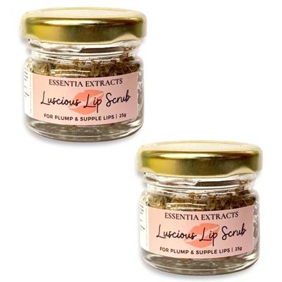 Essentia Extracts Plump & Supple Luscious Lip Scrub (Pack of 2 x 25 gm) 1's - Lip Scrubs
