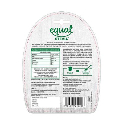 Equal Stevia Natural Sweetener Tablet 300's - Sugar Substitute