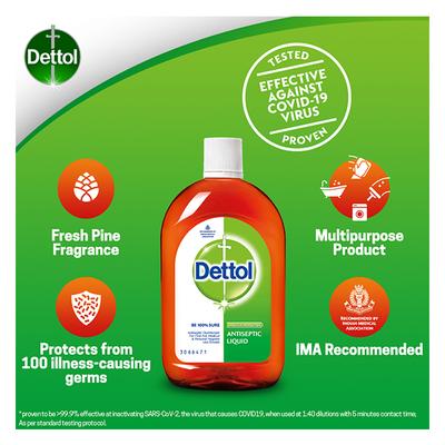 Dettol Antiseptic Liquid 210 ml - Wound/Burns