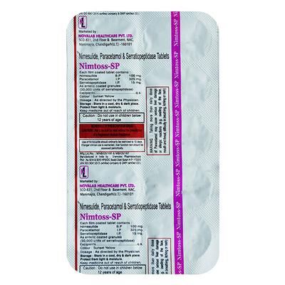 NIMTOSS SP Tablet 10's - Pain relief-Nsa