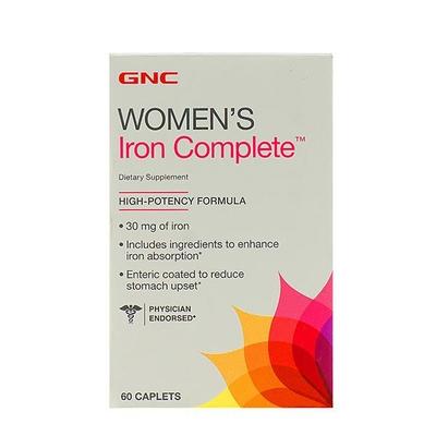 GNC Women's Iron Complete Caplets 60's - Calcium And Minerals