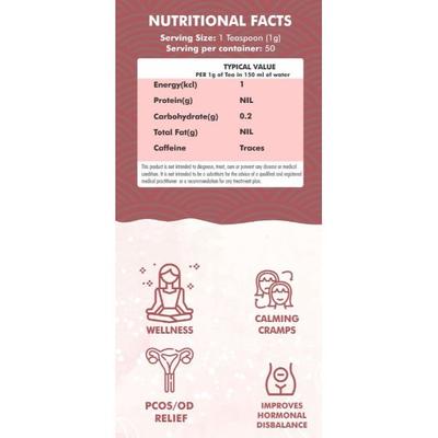 Innoveda PCOS/OD Relief Herbal Tea Whole tea leaves 50 gm - Teas