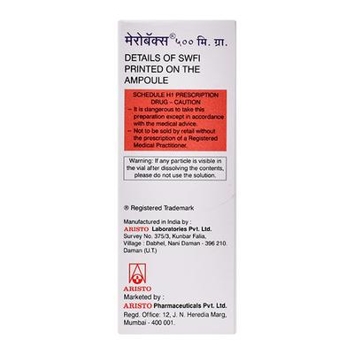 Merobax 500mg Injection 1's - Bacterial Infections-OBL