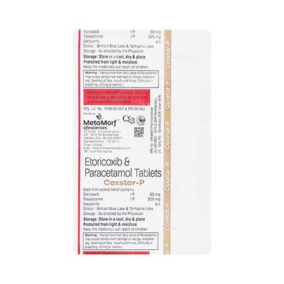 COXSTAR P Tablet 10's - Pain relief-Nsa