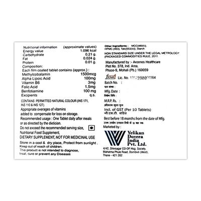 NEUROMIC PLUS Tablet 10's - Neuropathic Pain-Dru