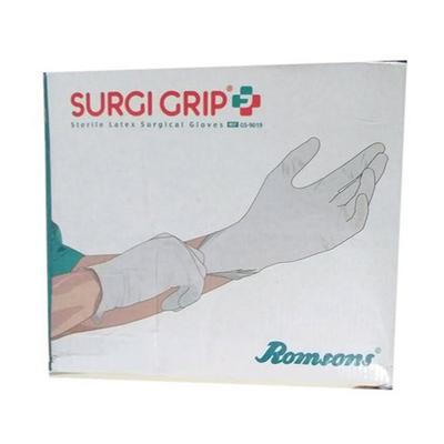 Romsons Surgi Grip+ Disposable Surgical Powder Gloves (Size 8.0) (1 Pair) 1's - Gloves - S