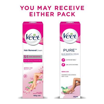 Veet Hair Removal Cream - Normal Skin 100 gm - Shaving & Hair Removal