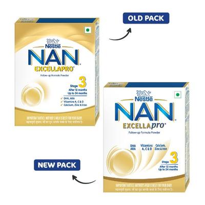 Nestle NAN Excellapro 3 (After 12 Months) Follow Up Formula Powder 400 gm - Baby And Infant Supplements