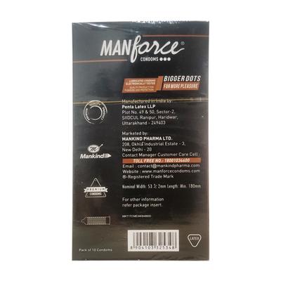 Manforce Hotdots Condoms - Belgian Chocolate 10's - Plain/Flavoured Condoms