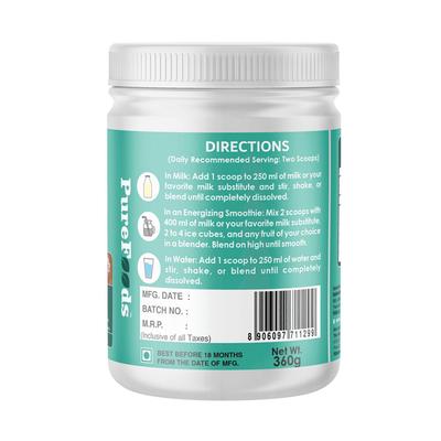 PureFoods PF Rice Protein Powder - Chocolate Flavour 360 gm - Protein Drink