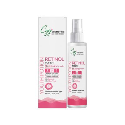 CGG Cosmetics Retinol Youth Portion Toner- 10X anti-aging formula, combat aging skin - vegan 100 ml - Toners