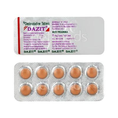 Dazit 5mg Tablet 10'S - Allergies-Ant