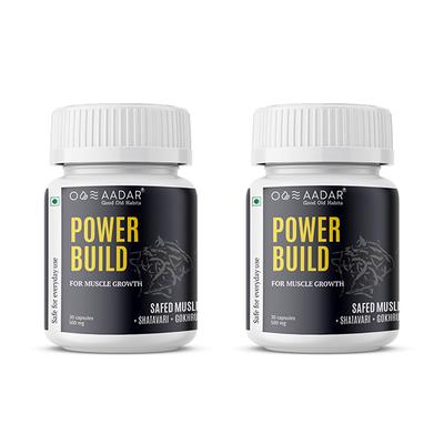 AADAR Power Build for Muscle Growth 500 mg Capsule (Pack of 2 x 30's) - General Health