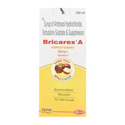 Bricarex A Sugar Free Apple Flavour Expectorant 100ml - Cough And Cold-Cou