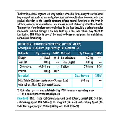 HealthKart HK Vitals Milk Thistle Extract Capsule 120's - Vital Health